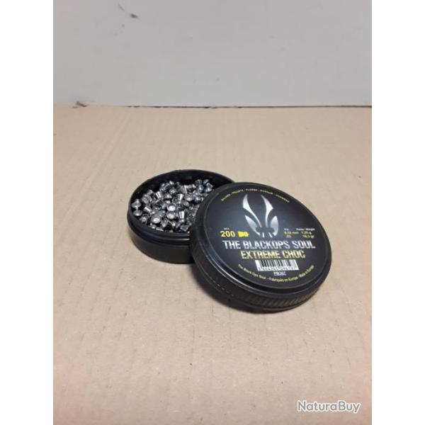 11104 BO�TE DE 200 PLOMBS DE CHEZ BLACK OPS MODELE EXTREME CHOC CALIBRE 5.5 NEUF