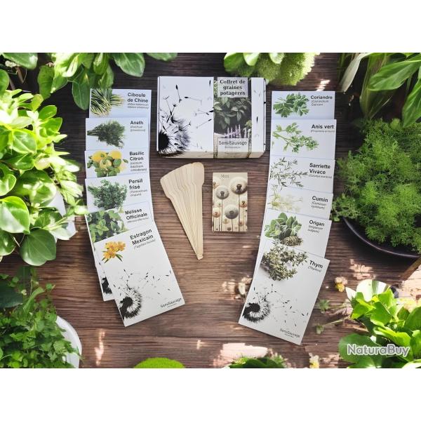 Coffret de Graines - Sp�cial Plantes Aromatiques - SemiSauvage Permaculture