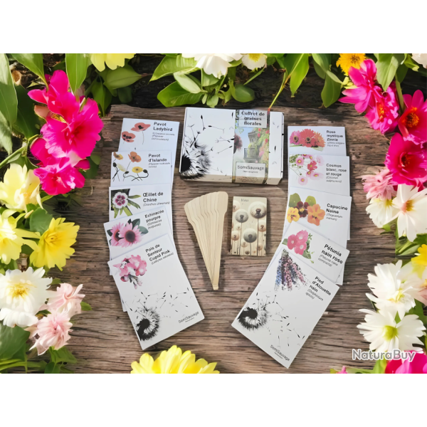 Coffret de Graines - Sp�cial Terrasse & Balcon Fleuris - SemiSauvage Permaculture