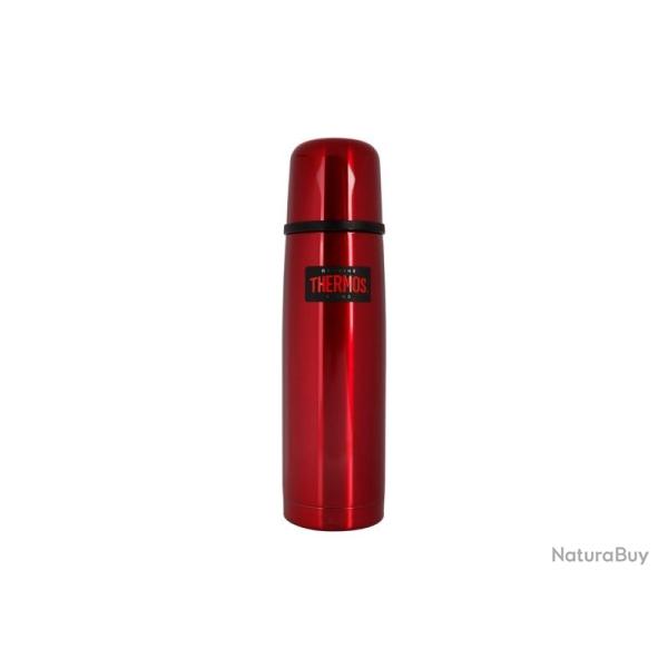 BEL1767 BOUTEILLE ISOTHERMES THERMOS "LIGHT & COMPACT" INOX ROUGE 0.50L NEUF