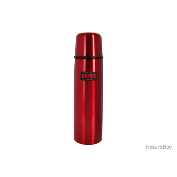 BEL1768 BOUTEILLE ISOTHERMES THERMOS "LIGHT & COMPACT" INOX ROUGE 0.75L NEUF