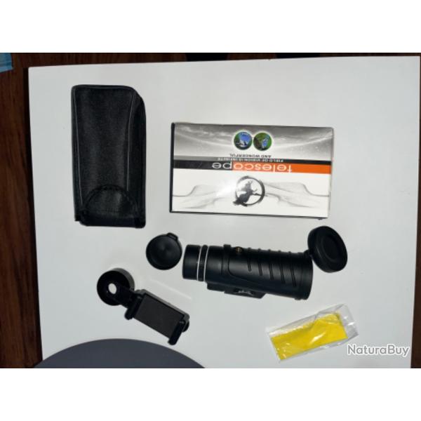 Tlescope de chasse Tir avec clip pour tlphone pour longue porte
