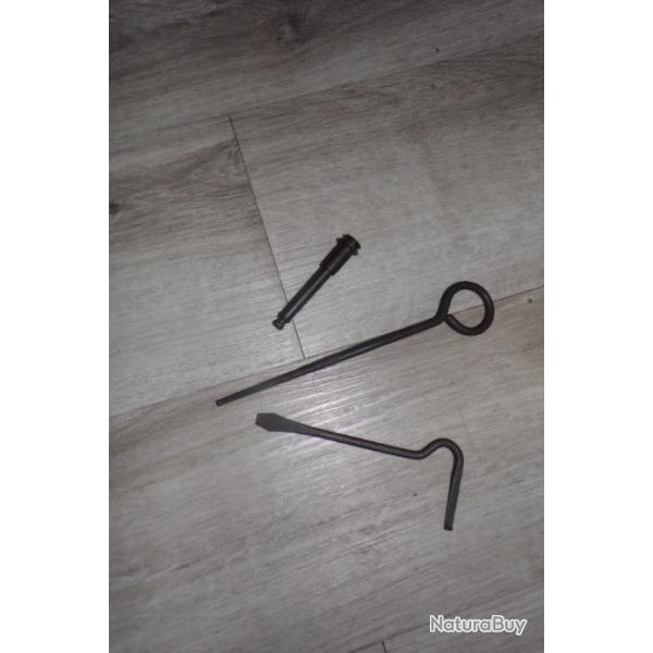 LOT DE 3 EXTRACTEURS D'�TUIS ROMPUS ORIGINE ARM�E FRAN�AISE