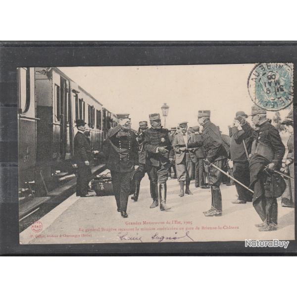 CPA BRIENNE-le-CHATEAU Brugere recevant la mission am�ricaine en gare