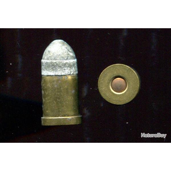 12 mm Galand authentique - �tui laiton - balle plomb cylindo-conique - petite amorce cuivre
