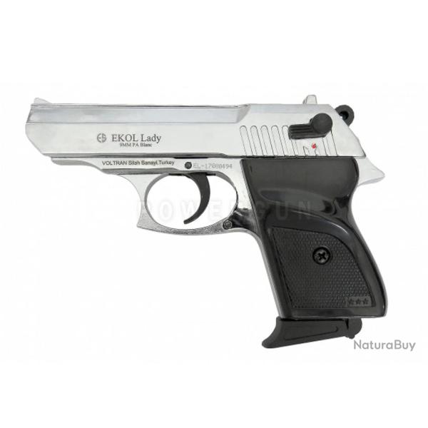Pistolet D'Alarme Lady Chrom� Ekol