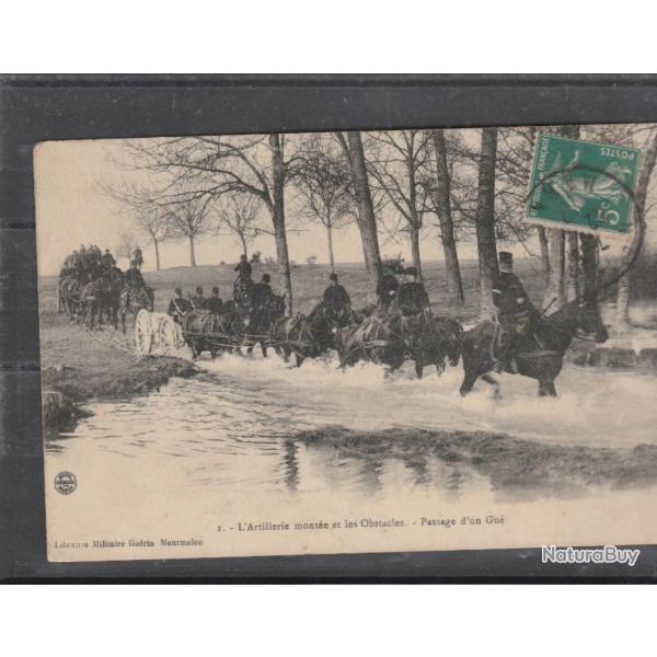 CPA - Camp de Ch�lons - l'Artillerie mont�e et les obstacles