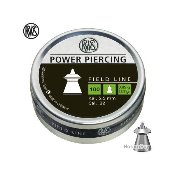 100 plombs RWS Power Piercing Cal.5.5 mm