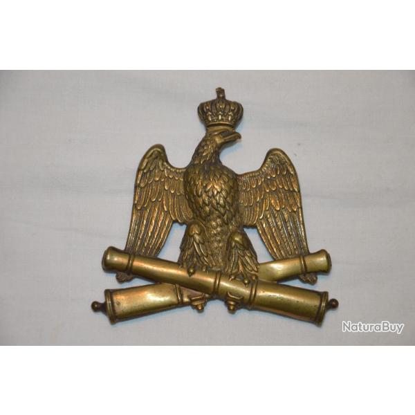 PLAQUE GIBERNE ARTILLERIE GARDE IMPERIALE-SECOND EMPIRE-NAPOLEON III-GUERRE DE 1870/1871