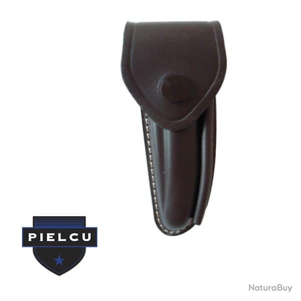 PL78225-50 Etui Pielcu cuir moul� doubl� marron fonc�