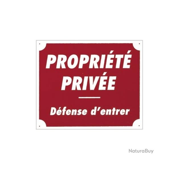 Pancarte panneau aluminium "propri�t� priv�e"