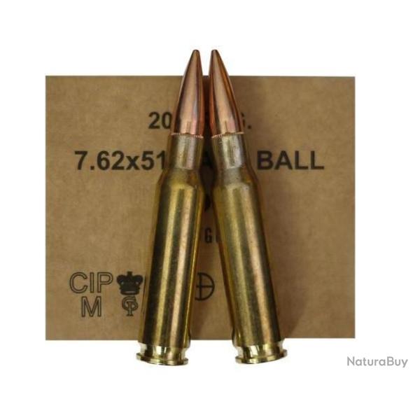 CARTOUCHES GGG .308 FMJ 147gr x20
