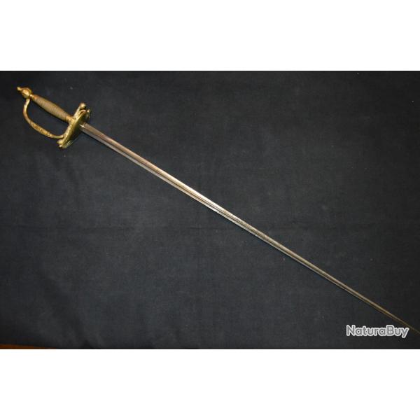 EPEE DE SERVICE A PIED Mle 1772 DES GENDARMES DE LA GARDE ROYALE-MONARCHIE LOUIS XV & LOUIS XVI