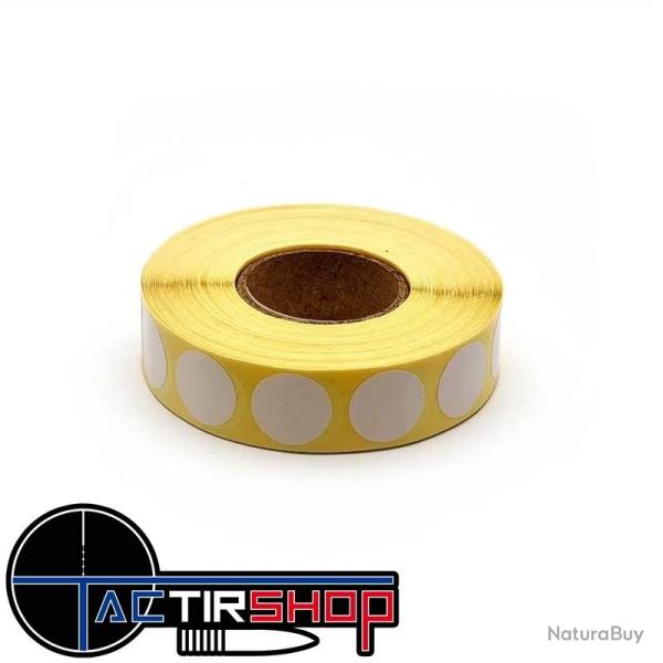 2000 pastilles autocollantes Blanches 20mm Eeman Tech