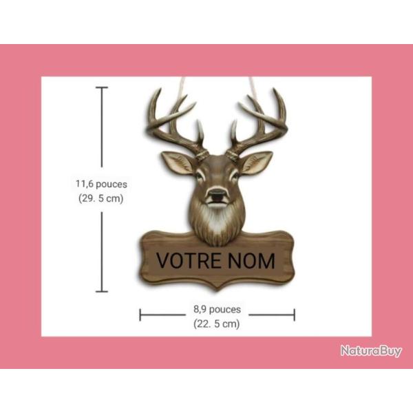 D�coration mural Cerf personnalisable