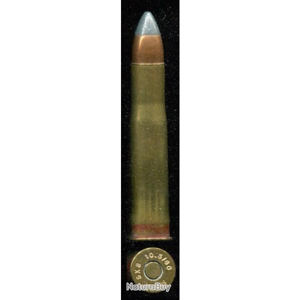 10.3 x 60 R - balle cuivre pointe plomb - M+FA