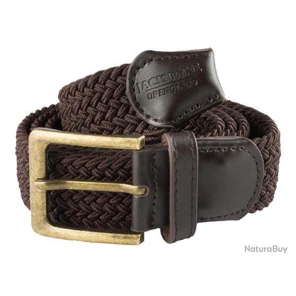 Ceinture �lastiqu�e tress�e Jack Pyke - Marron