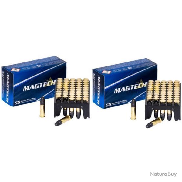 Lot 2 bo�tes de 50 balles cal.22 long rifle 40 grains � t�te ronde - Magtech