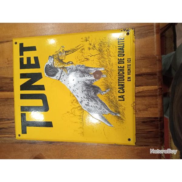 Plaque �maill�e TUNET tres ancienne