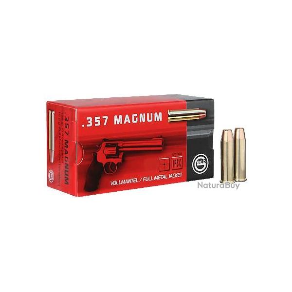 Cartouches GECO 357 MAGNUM FMJ 158 grs - Boite de 50 unit�s
