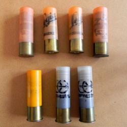 Balles chasse calibre 20, lot de 7 et 2 Breneke cal. 12