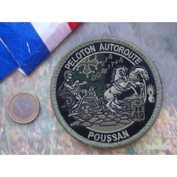 Poussan H�rault Occitanie �cusson militaire peloton autoroute A9 gendarmerie