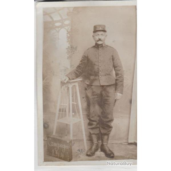 CPA carte postal photo portrait de poilu