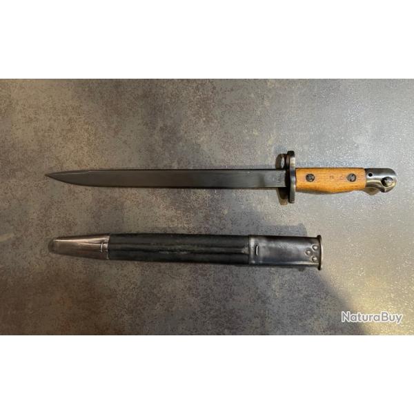 Tr�s belle ba�onnette indienne N�1 MK II* (1943) pour fusil LEE ENFIELD SMLE