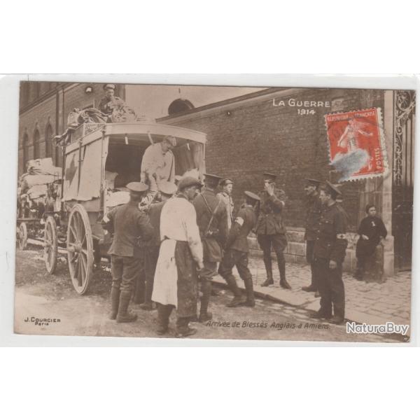 CPA Guerre de 1914 - Arriv�e de blesses Anglais a AMIENS