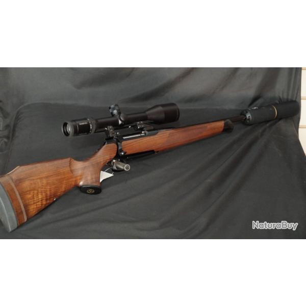 SAUER 202 CAL 243 W CANON FLUTE + LUNETTE HABITCH + MODERATEUR DE SON