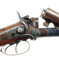 FUSIL DE CHASSE A PERCUSSION CENTRALE CANON DAMAS BERNARD CALIBRE 24/65 75CM BOUNIN MARSEILLE 1845-1