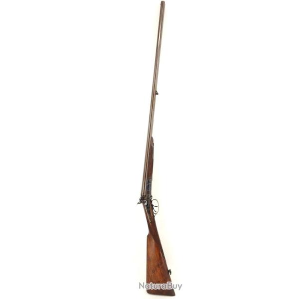 FUSIL DE CHASSE A PERCUSSION CENTRALE CANON DAMAS BERNARD CALIBRE 24/65 75CM BOUNIN MARSEILLE 1845-1
