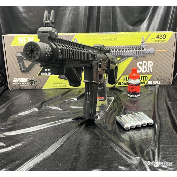 Pack pr�t � tirer CARABINE "DPMS SBR" - FULL AUTO - Cal. 4.5 BBS - CO2 - 3.2J