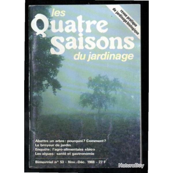 les quatre saisons du jardinage  bimestriel 53 de novembre d�cembre 1988