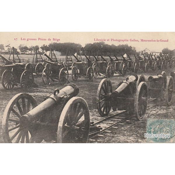 CPA - MOURMELON CAMP de CHALONS Les Grosses Pi�ces de Si�ge