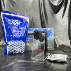 Pack pr&ecirc;t &agrave; tirer PISTOLET- "BERETTA 92 FS" - Cal. BBS 6MM - CO2
