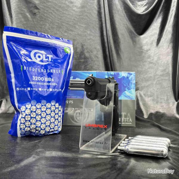 Pack pr�t � tirer PISTOLET- "BERETTA 92 FS" - Cal. BBS 6MM - CO2