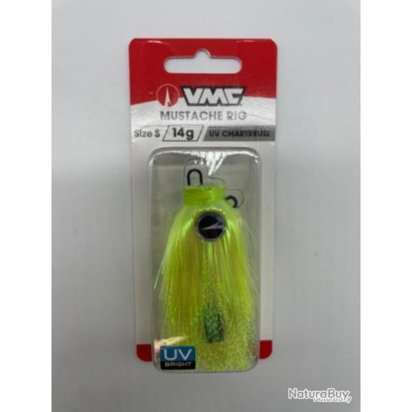 T�te plomb�e VMC mustache rig UV chartreuse 14gr