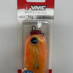 T&ecirc;te plomb&eacute;e VMC mustache rig UV orange 14gr