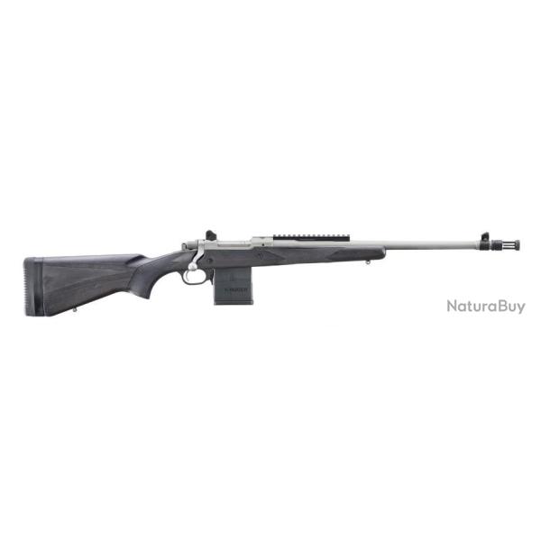 Carabine Ruger Gunsite Scout inox M77-GS 308W - crosse lamell�-coll�