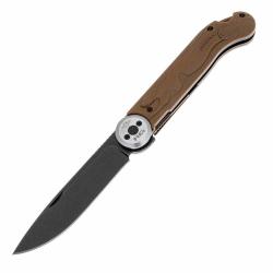 Couteau Daggerr Knives Peremen Mys Lame Acier 8Cr14MoV Manche FRN Marron Linerlock DGR2401BRBW