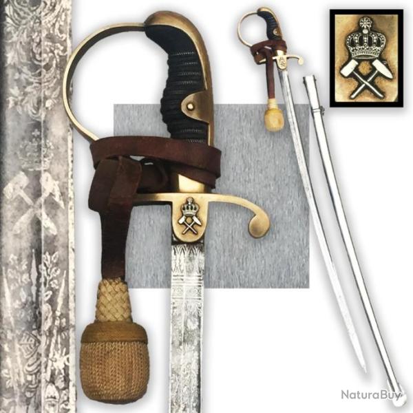 RARISSIME SABRE DE LUXE OFFICIER DES MINES IMP�RIAL PRUSSIEN / BAVAROIS, XIX, ORIGINAL
