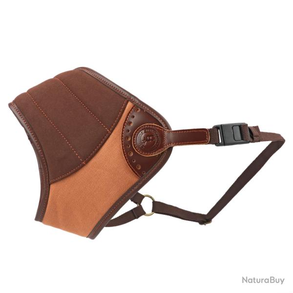 PROTECTION D'�PAULE CONTRE LE RECUL POUR DROITIER CUIR ET TOILE - TOURBON LIVRAISON GRATUITE