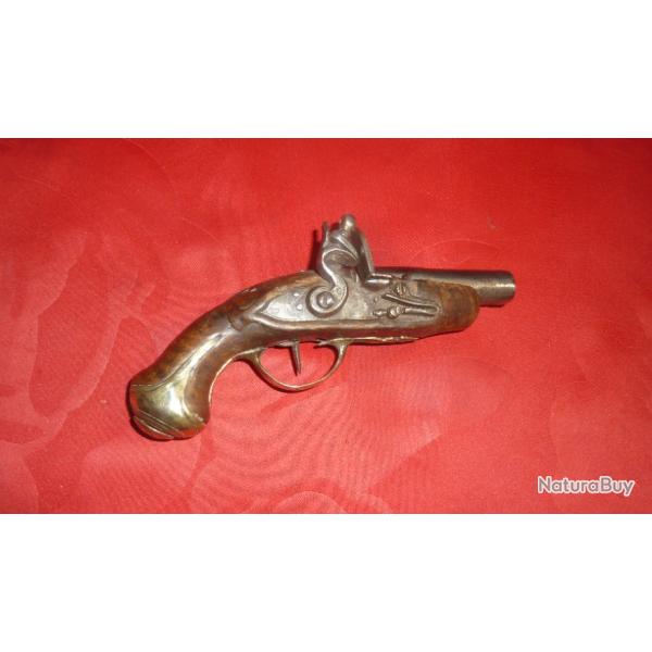 petit pistolet de voyage  silex