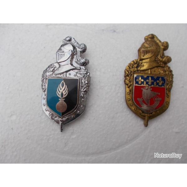 2 insignes gendarmerie  ,�tat neuf