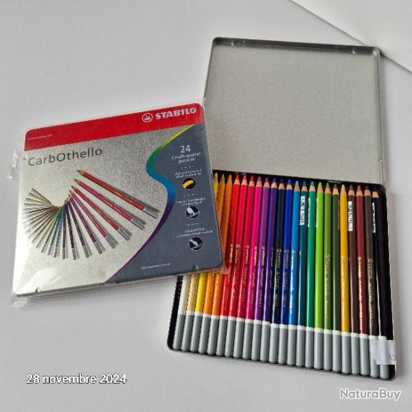 Bo�te de 24 crayons pastels aquarellables CarbOthello  Stabilo