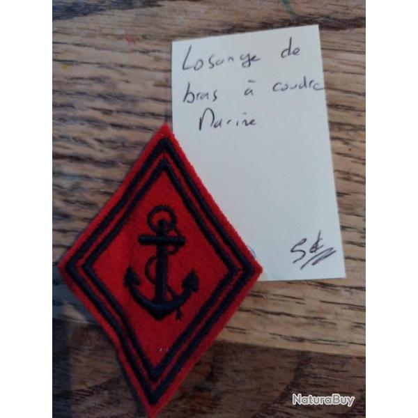 Losange de bras � coudre marine