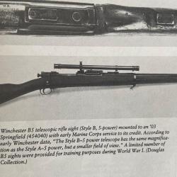 Lunette de tireur d'élite WINCHESTER B 5 (X5) pour Springfield 1903 A1