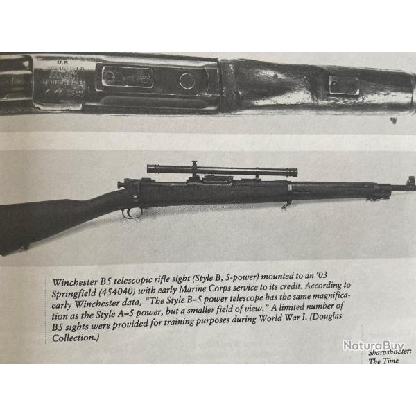 Lunette de tireur d'�lite WINCHESTER B 5 (X5) pour Springfield 1903 A1