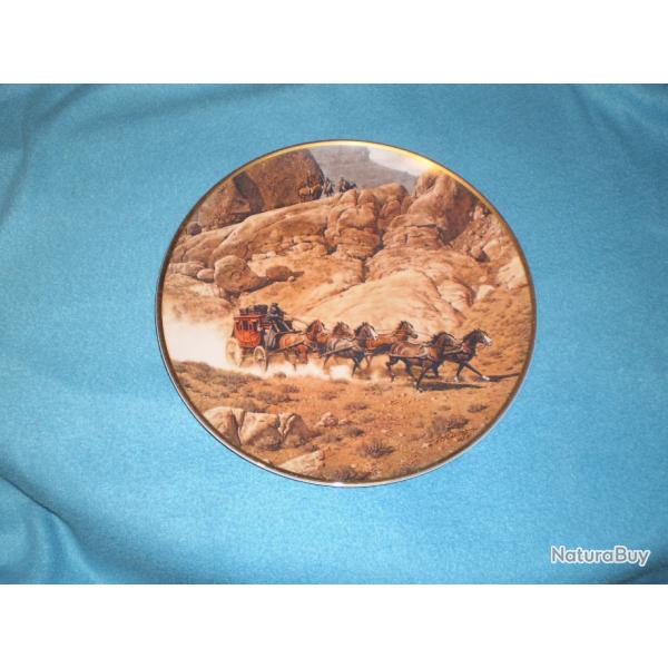 Assiette "WELLS FARGO & CO." Collection !!!